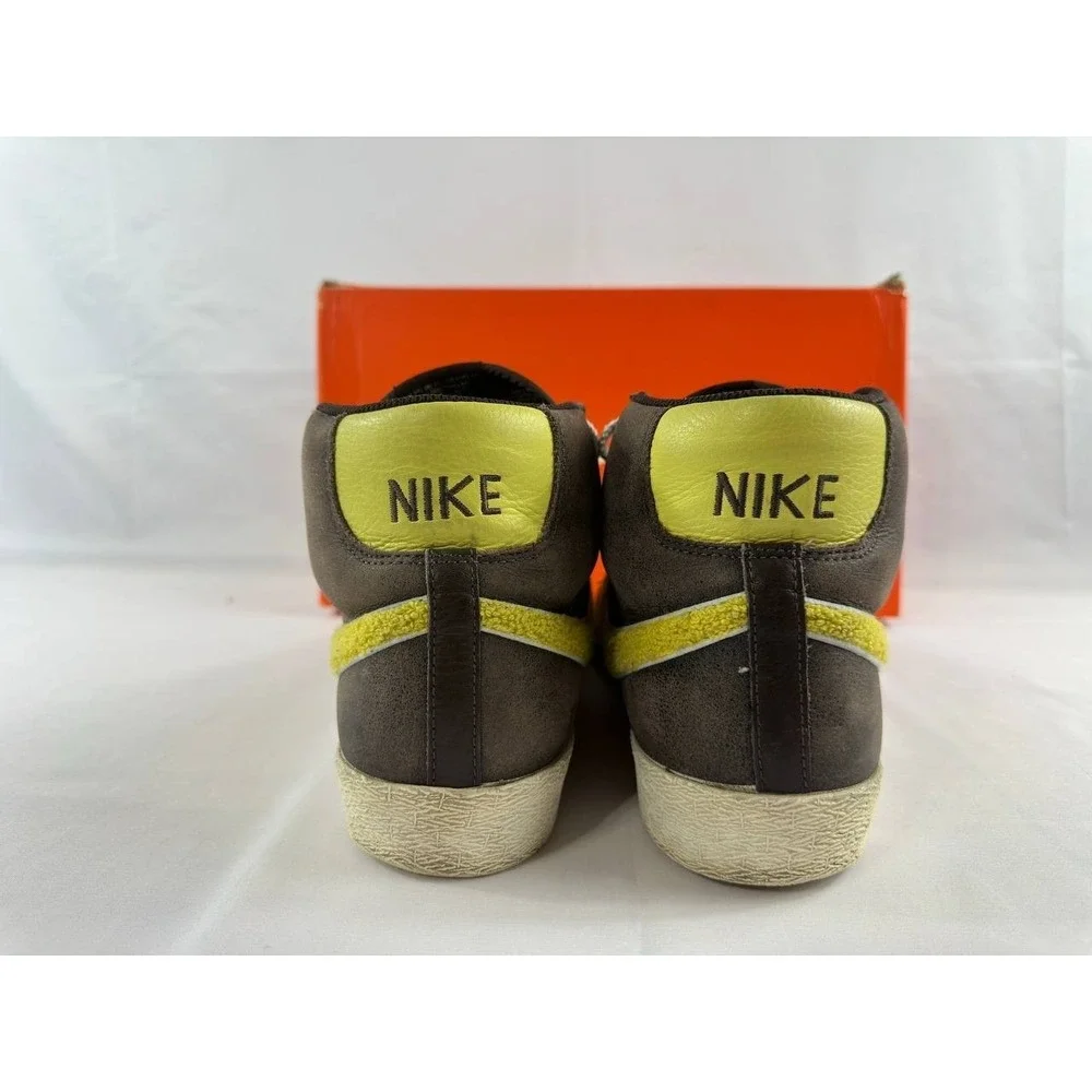 Nike Blazer High Supreme 2007 Sneakers Yellow Brown 316963-271 Size 11